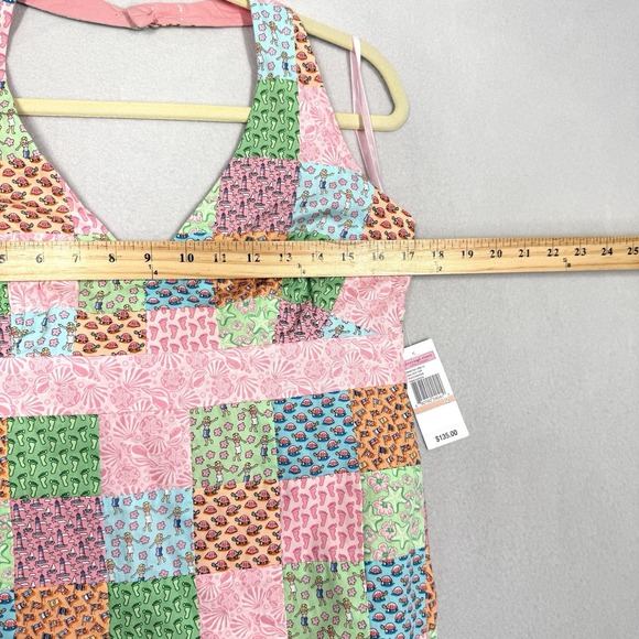 Vineyard Vines Top Womens 12 Patchwork Halter Marthas Vineyard Coastal Beach NWT - Picture 11 of 12
